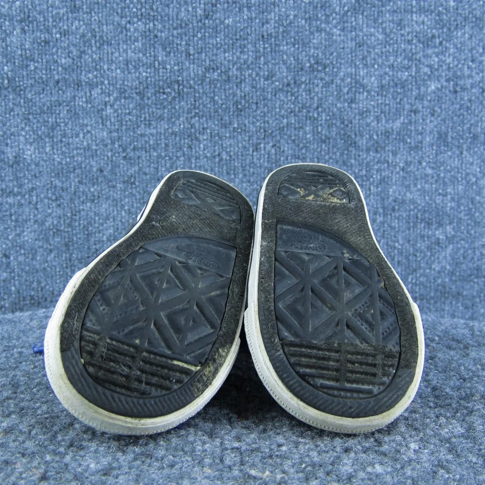 Converse Boys Sneaker Shoes Blue‎ Fabric Lace Up Size T 5 Medium